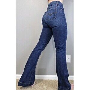 Kimes Ranch Jennifer | Size 00/32 | Blue Jeans High Rise Flare Dark Wash 26x32